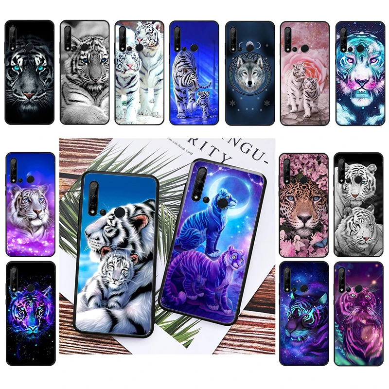 

Phone Case For Huawei P50 Pro P30 P40 Lite P40Pro P20 lite Mate 20 Pro Mate 50 Pro P Smart Cool Tiger Art Case Funda Capa