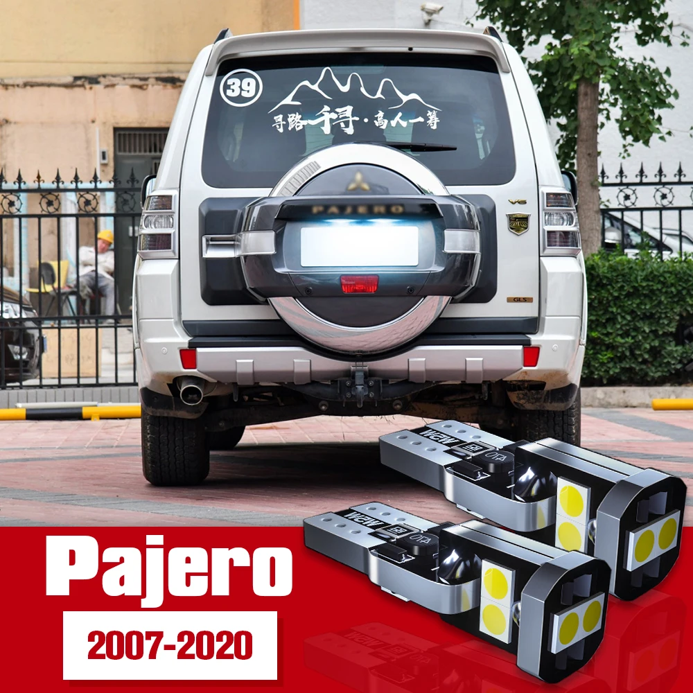 

2pcs License Plate Light Accessories LED Bulb Lamp For Mitsubishi Pajero V80 V93 V97 V98 2007-2020 2012 2013 2014 2015 2016 2017