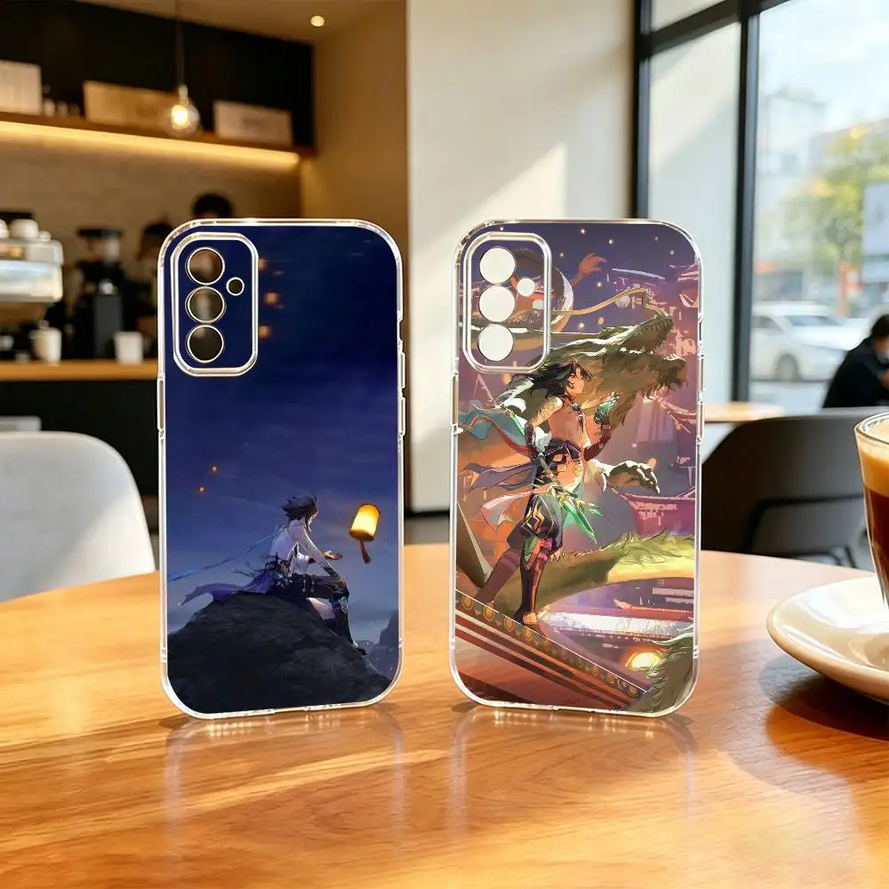 Фото Чехол для телефона Game Xiao G-Genshins Impact, прозрачный силиконовый мягкий чехол для Samsung A10,12,20,21S,30,31,40,50,51,52,70,71 №1