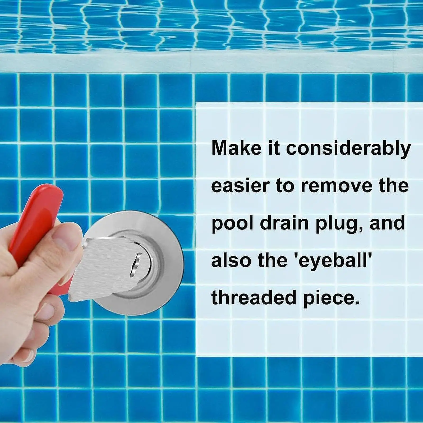 Инструмент для удаления штепсельной вилки бассейна инструмент сливной пробки