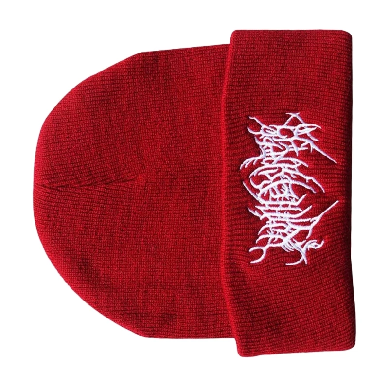 Шапка-бини с вышивкой для женщин и мужчин удобная вязаная шапка пуловер кепка