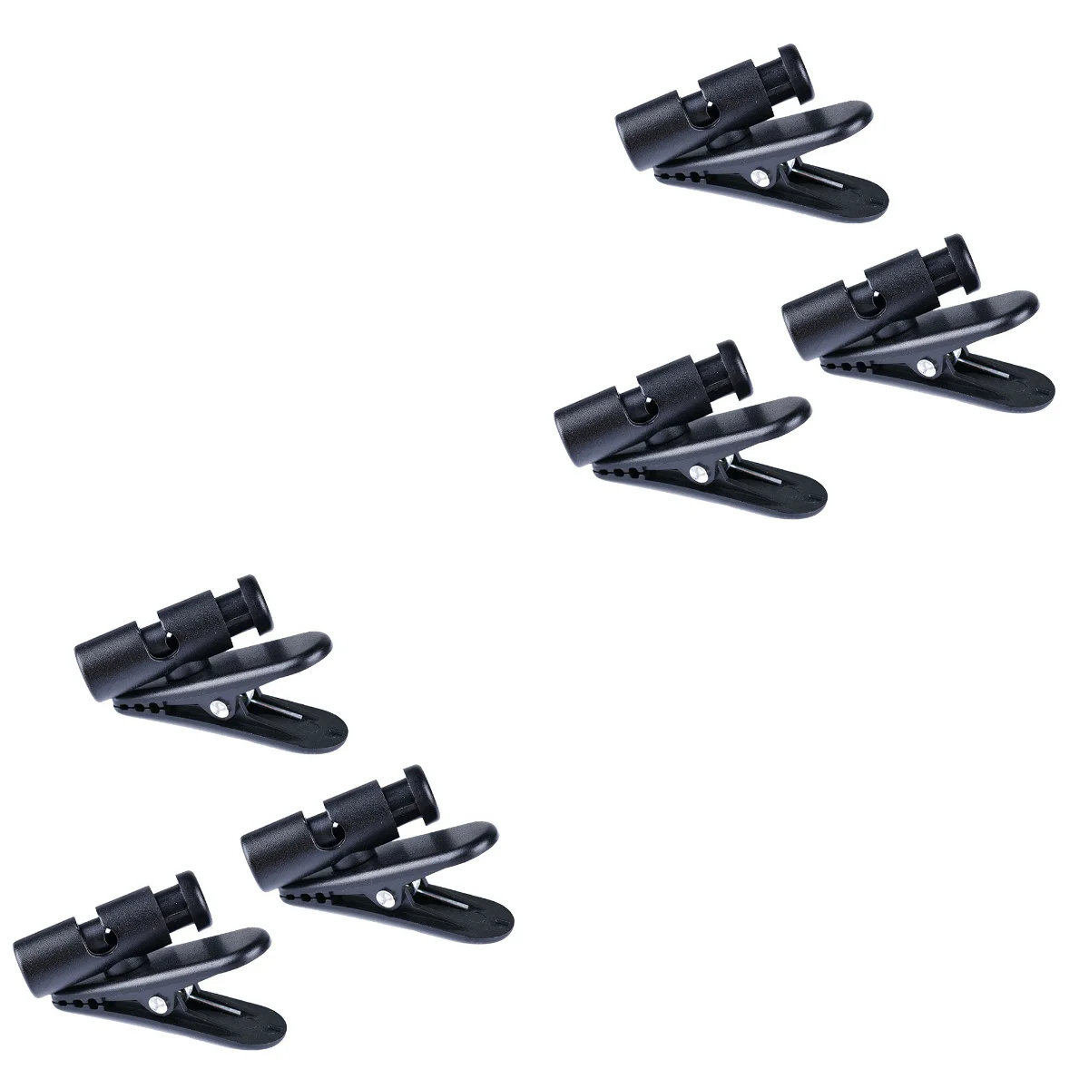

6 Pcs Earplug Headphones Headset Wire Clip Headphones Wired Earbuds Headset Cable Clips Black Headphones Cable Fix Clip Clothing