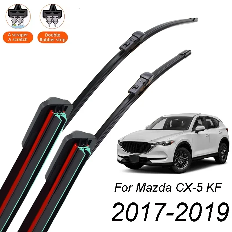 

2 шт. набор щеток стеклоочистителя переднего стекла для Mazda CX-5 CX5 KF MK2 2017-2019 24 "18"