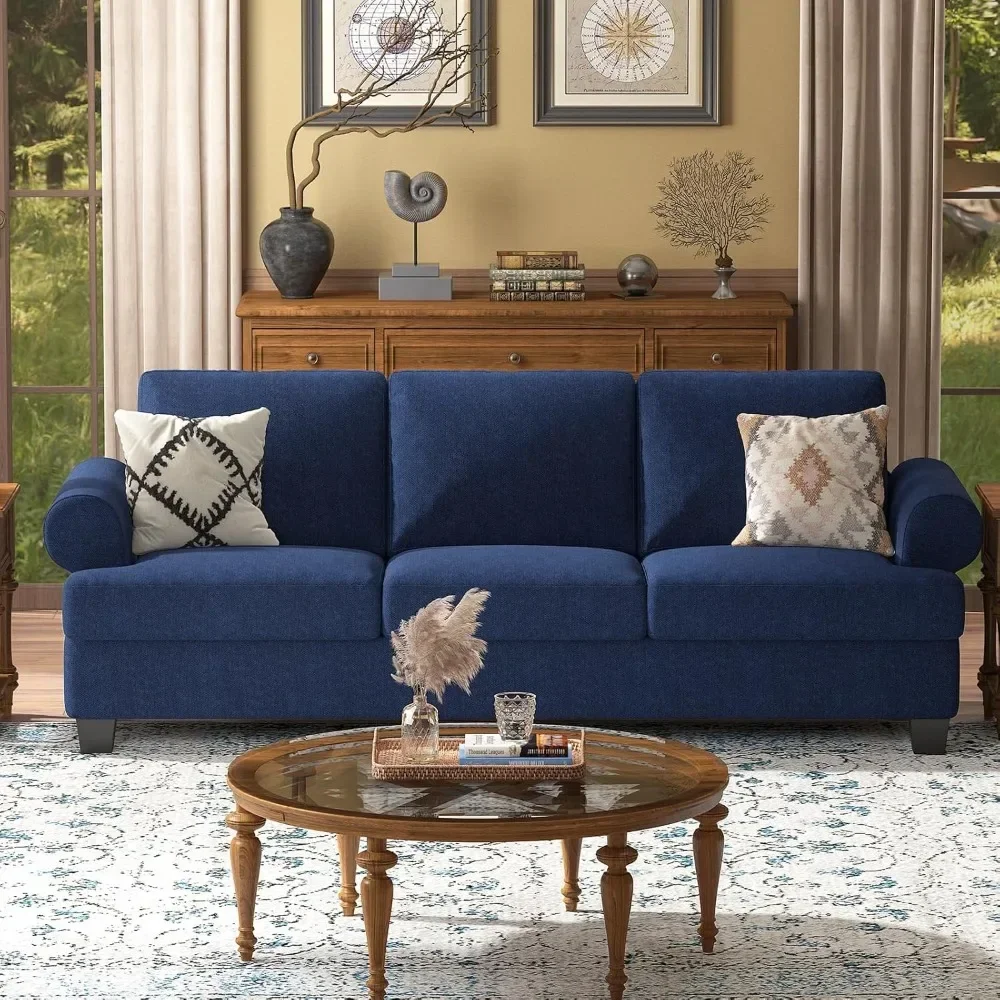 91-дюймовый диван с очень глубокими сиденьями большого размера 3-местный