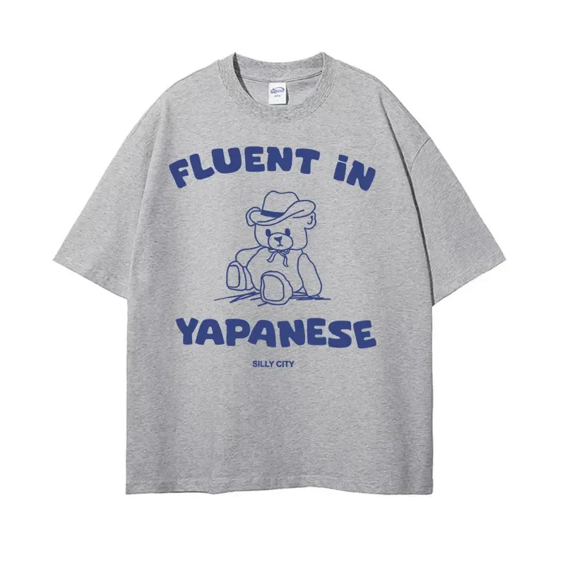 Забавные удобные цветные футболки беглента в япане мужская и женская одежда