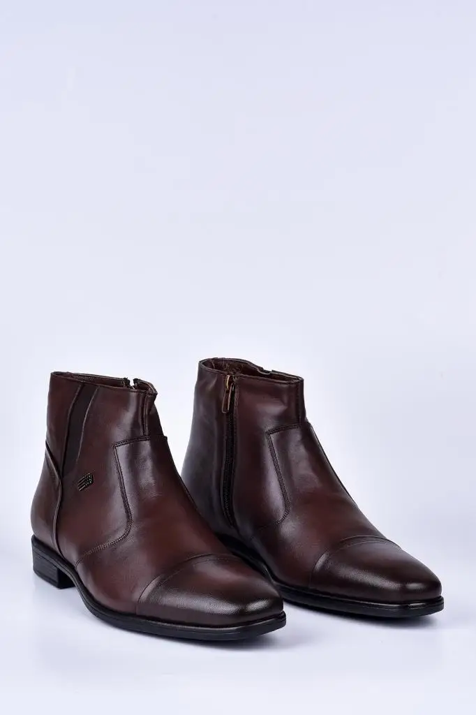 Мужская обувь из натуральной кожи Зимняя Повседневная Удобная Обувь на молнии