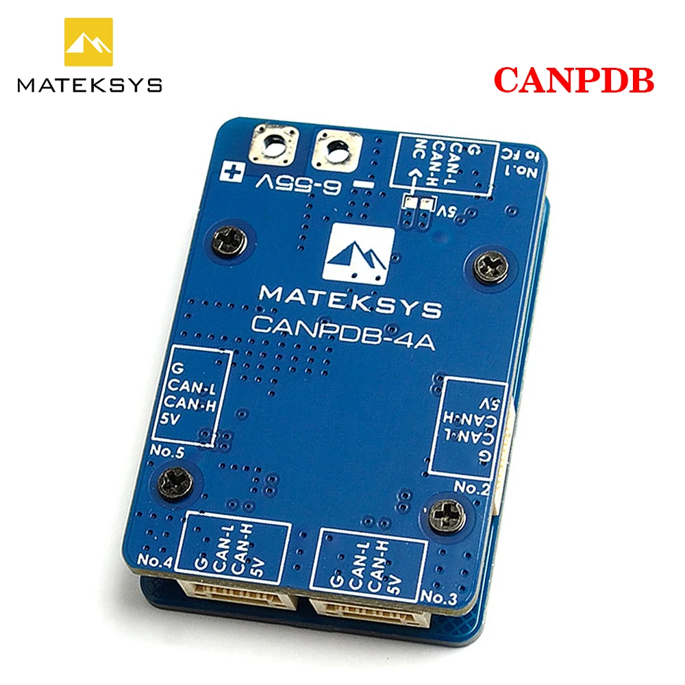 Сплиттер MATEK MATEKSYS CANPDB W/ 4A BEC &amp JST-GH диапазон входного сигнала от 6 В до 55 в (2S-12S) 38X26X7 8
