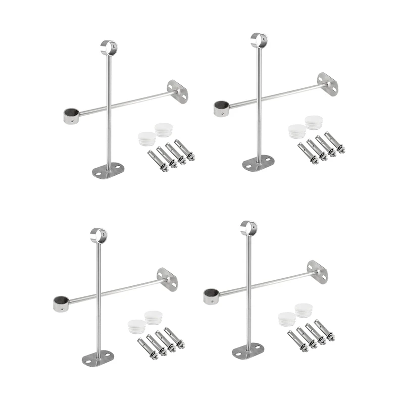 

Ceiling-Mount Bracket, Wardrobe Pipe Bracket, 25Mm Dia, Wardrobe Rod Lever Support Holder Pipe Flange Socket 4Pcs(300Mm)
