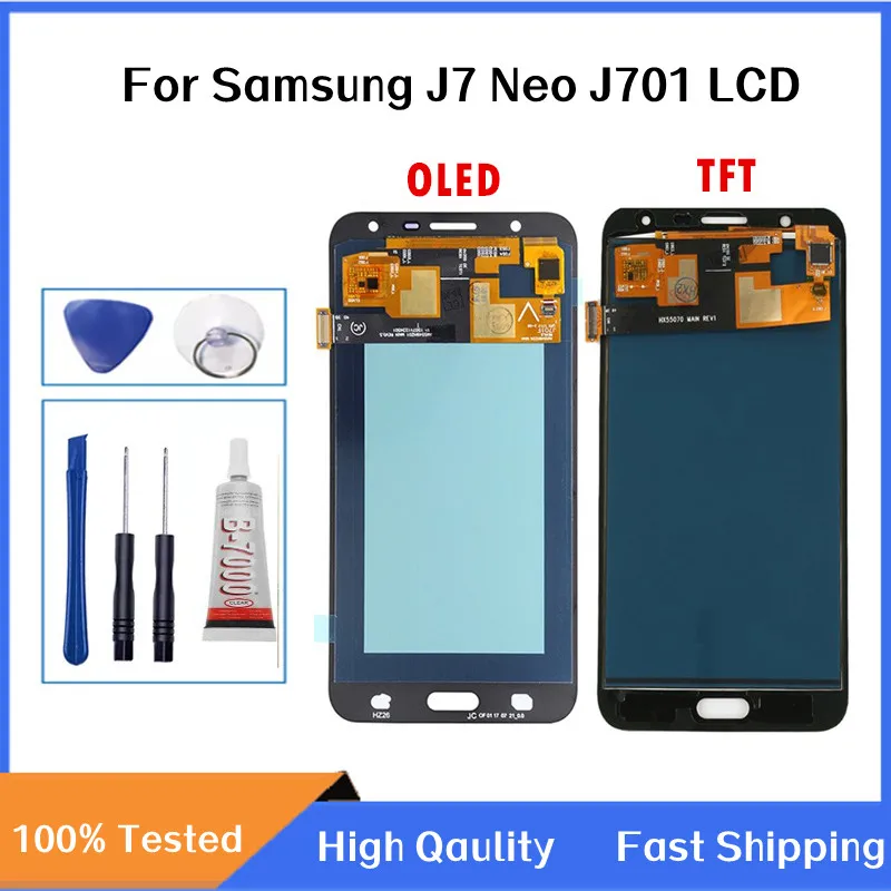 

For Samsung Galaxy J7 neo J701 J701F J701M J701MT LCD Screen Display Touch Digitizer Assembly For J701 LCD Display Replacement