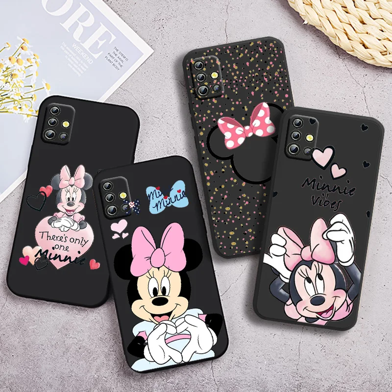 

Pretty Minnie Disney Phone Case For Samsung Galaxy A90 A80 A70 S A60 A50S A30 S A40 S A2 A20E A20 S A10S A10 E Black Funda Cover