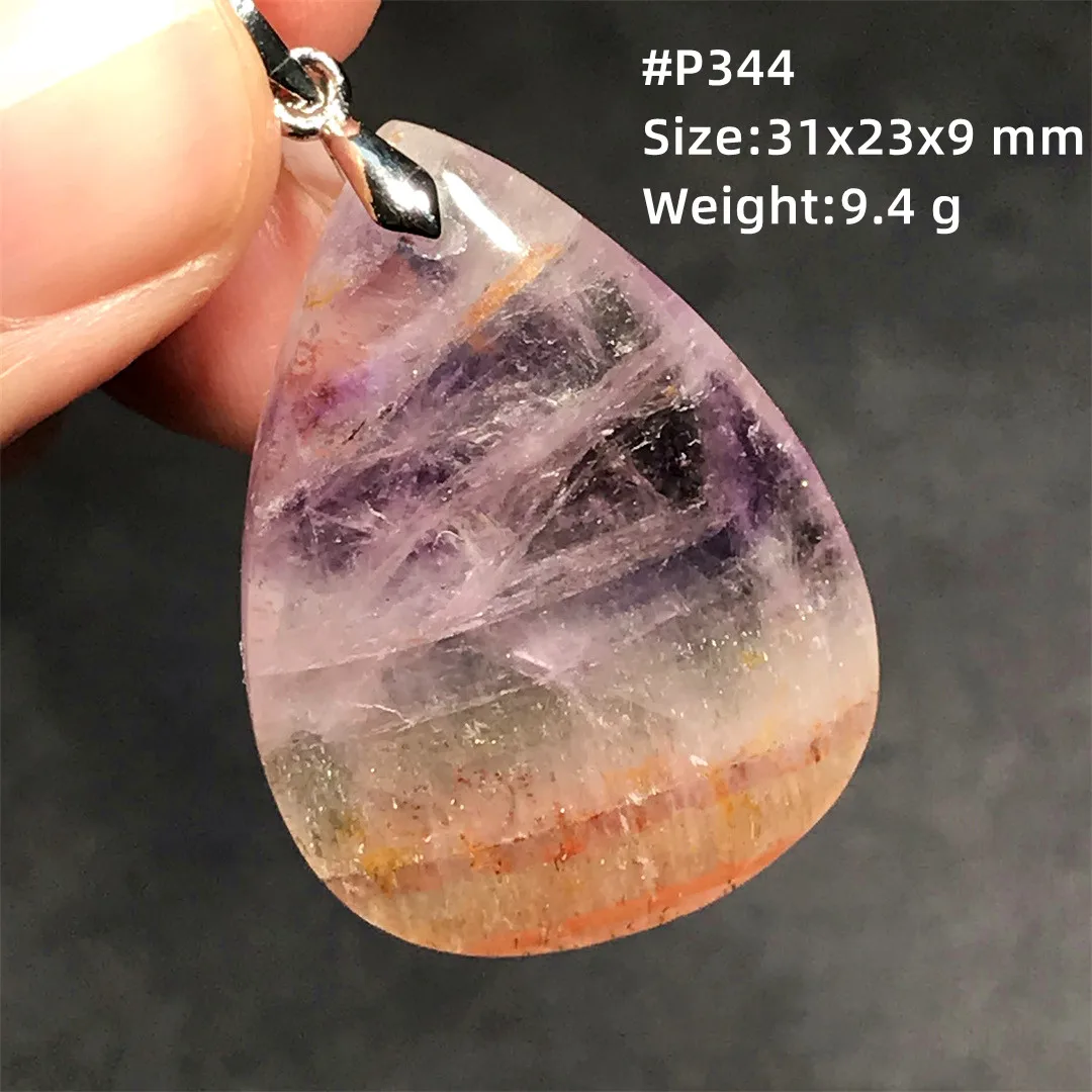 

Natural Red Auralite 23 Silver Pendant Jewelry For Women Lady Men Canada Healing Royal Gift Crystal Beads Energy Gemstone AAAAA