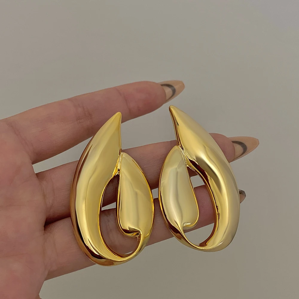 Greatera уникальный дизайн глянцевые серьги-гвоздики в форме капли воды для женщин