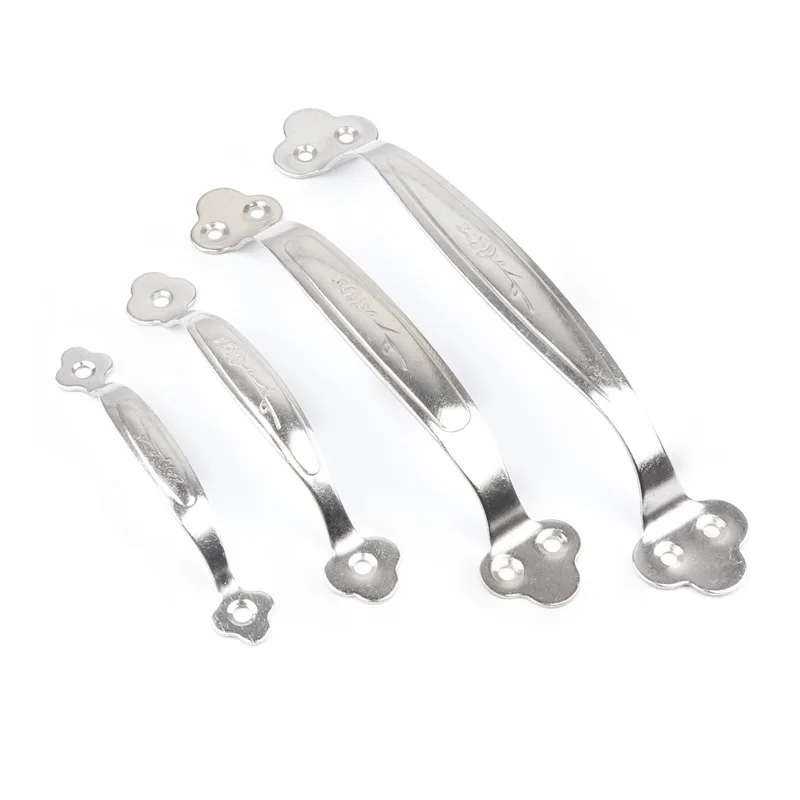 

4PCS Stainless steel handle open cabinet door cabinet drawer handle window wooden door old thickened small handle accessories