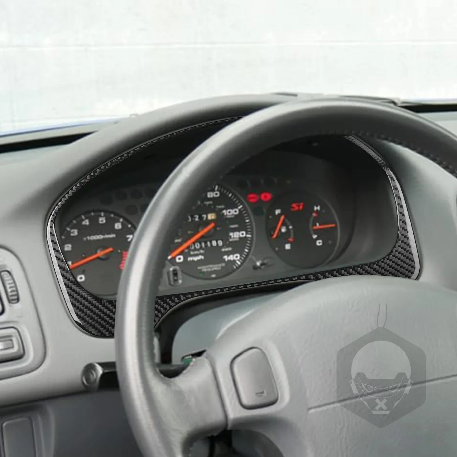 Для Honda Civic 1996 1997 1998 1999 2000 настоящая рама спидометра из углеродного волокна
