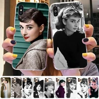 yinuoda audrey hepburn phone case for iphone 11 12 13 mini pro xs max 8 7 6 6s plus x 5s se 2020 xr case