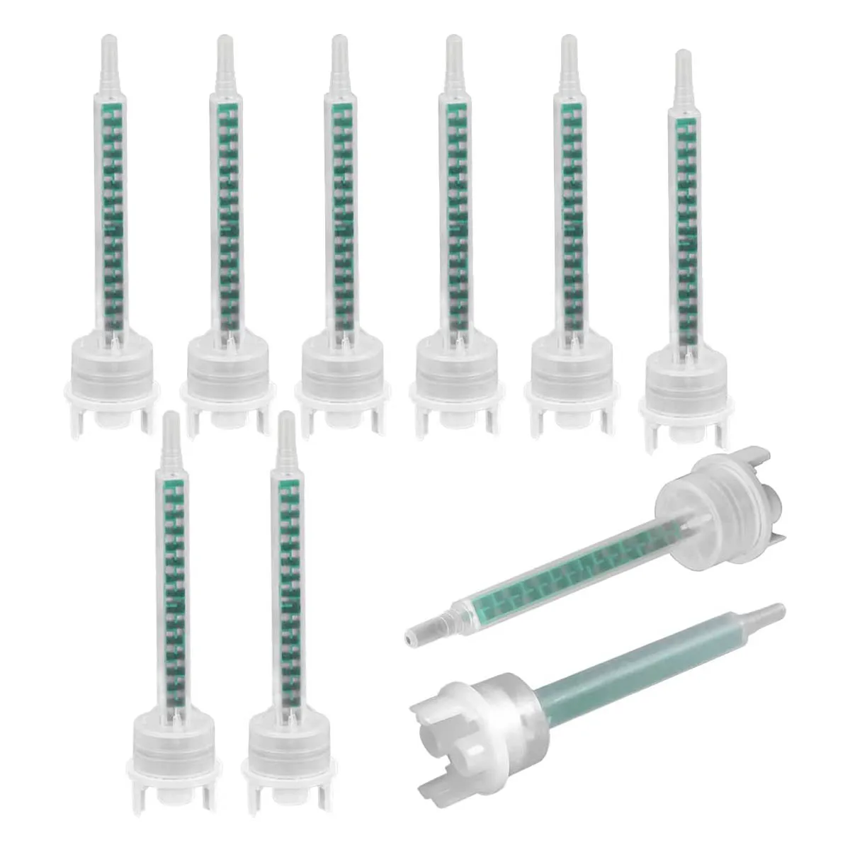 

10 PCS Mixing Nozzle Tip Static Mixer 16 Elements 1:1 Mix Ratio for Epoxy Adhesives