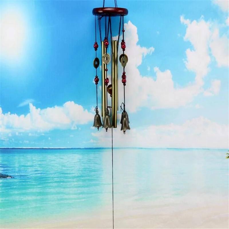 

Home Wind Chime Wall Hanging Home Decor Chapel Bells Outdoor Living Wind Chimes Yard Antique Amazing Garden Tubes Bells Copper