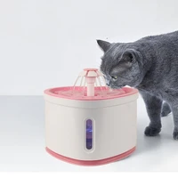 2l automatic cat fountain pet drinking water led lighting heart shape cats kitten puppy dog drinker dla kota pet water dispenser
