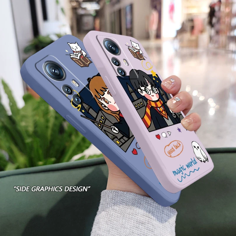 

Cartoon Potters Ring Harries Liquid Rope Cover Phone Case For Xiaomi Mi 12S 12 12X 12T 11i 11T 11 10 10S 10T Pro Lite Ultra 5G
