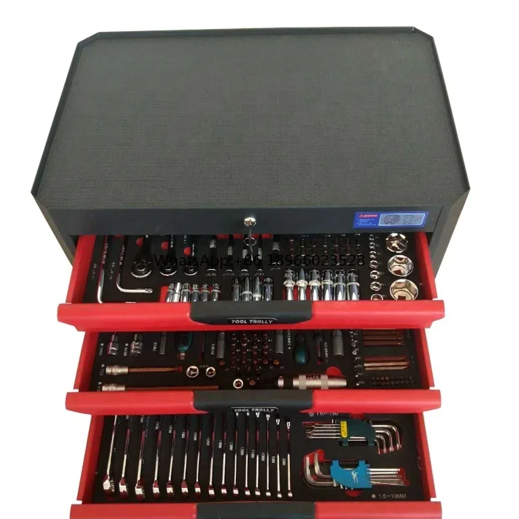 Передвижная Коробка для инструментов из Красного железа с колесами