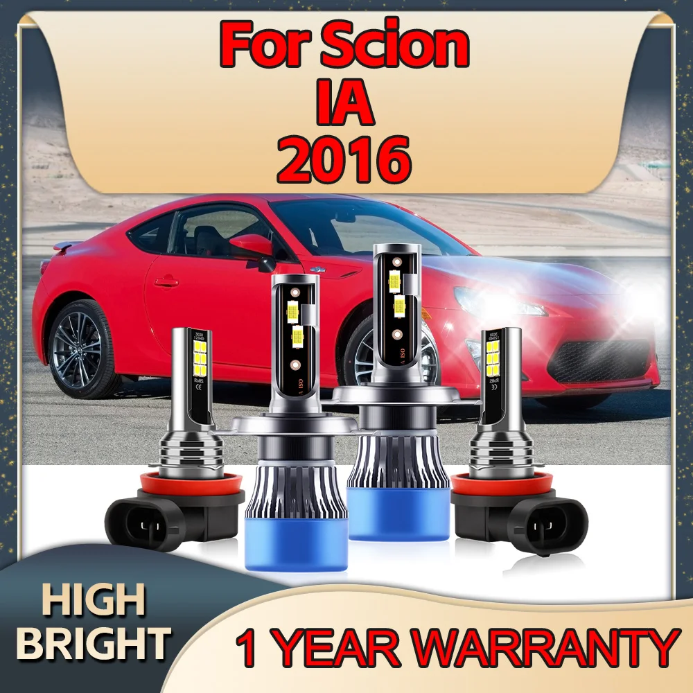 4 шт. лампы для фар головного света H4 H11 12 В 6000K 180 Вт