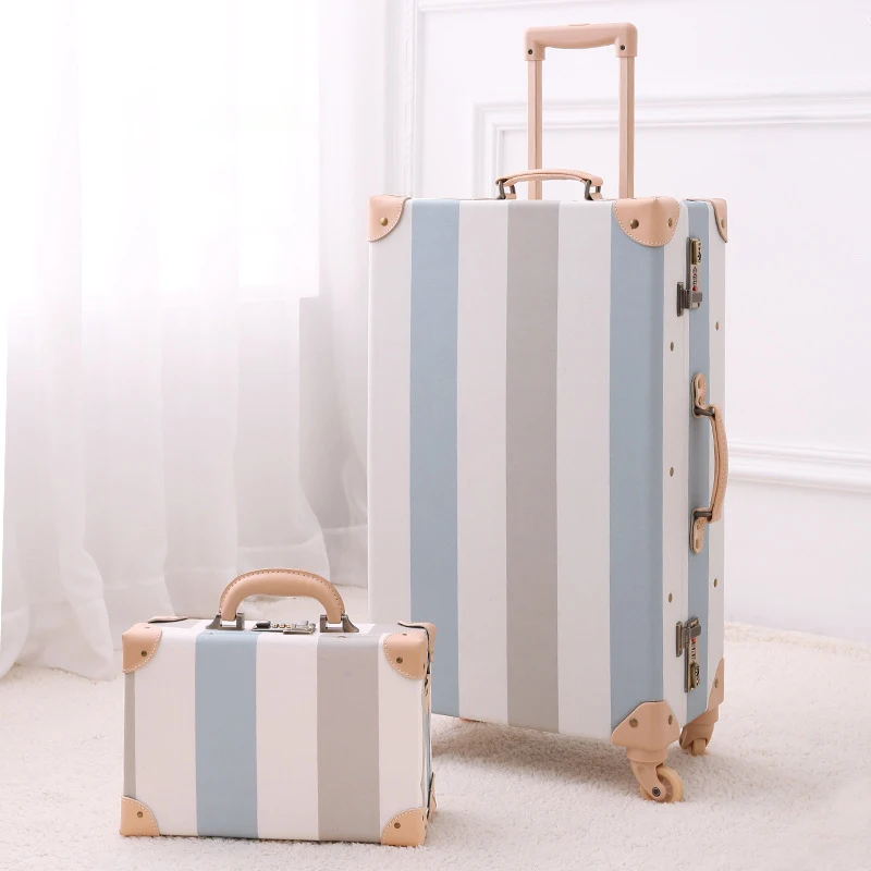 

2022 literary suitcase retro suitcase mini suitcase 13 inch jewelry box cosmetic case boarding case