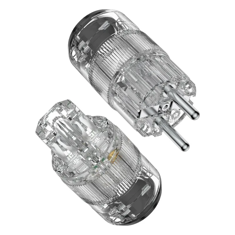 Фото Кабель питания HIFI DIY с сетевым разъемом P-029E/C-029 Schuko и набором разъемов IEC, аудиофильского класса №2