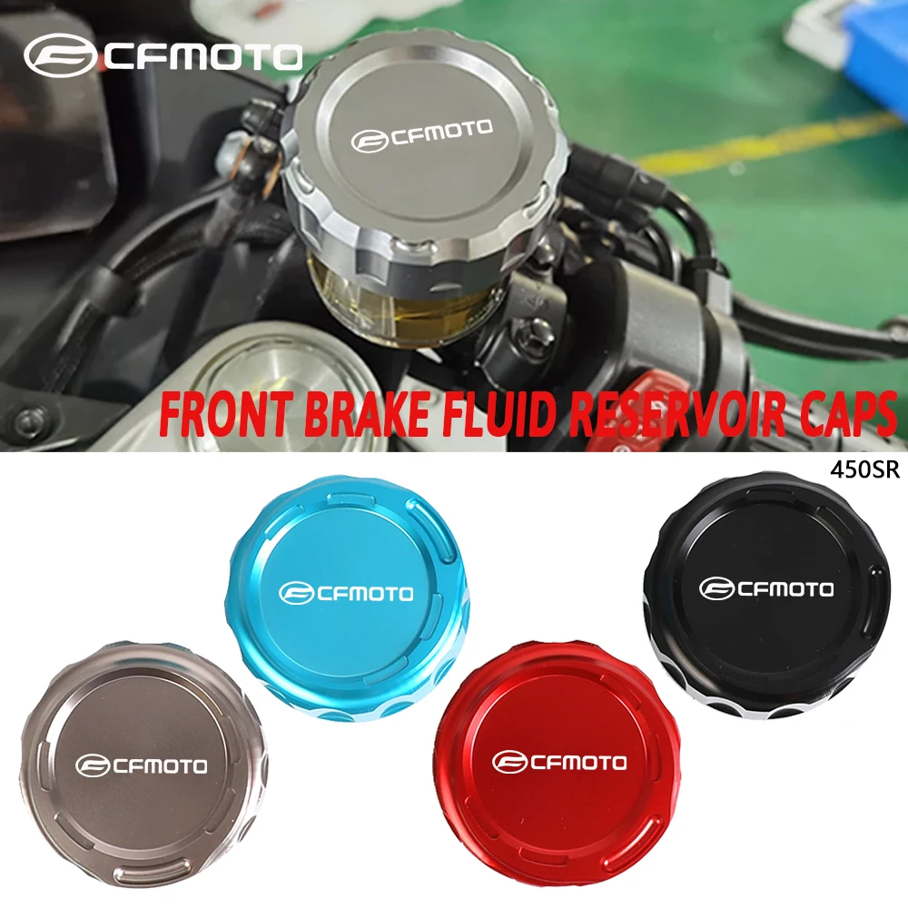 

Motorcycle Accessories FOR CFMOTO 450SR 450 SR 2022 2023 2024 Front Brake Fluid Reservoir Caps Guard Protection Protector Cover