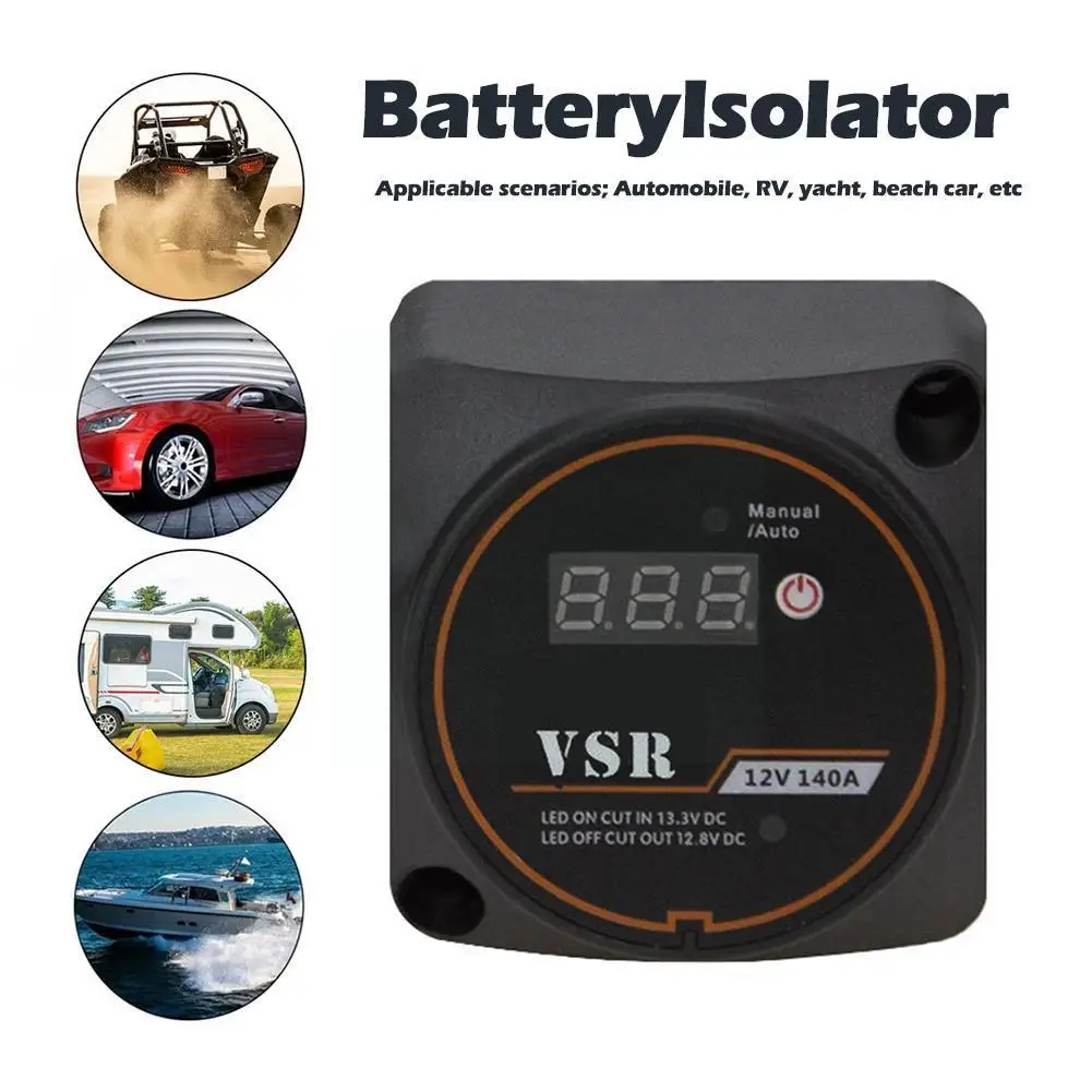 

Цифровой дисплей, чувствительное к напряжению реле Φ Vsr 12 в 140 а для автомобиля Rv, яхты, пароварка, Двойная Батарея Isolat E0n4