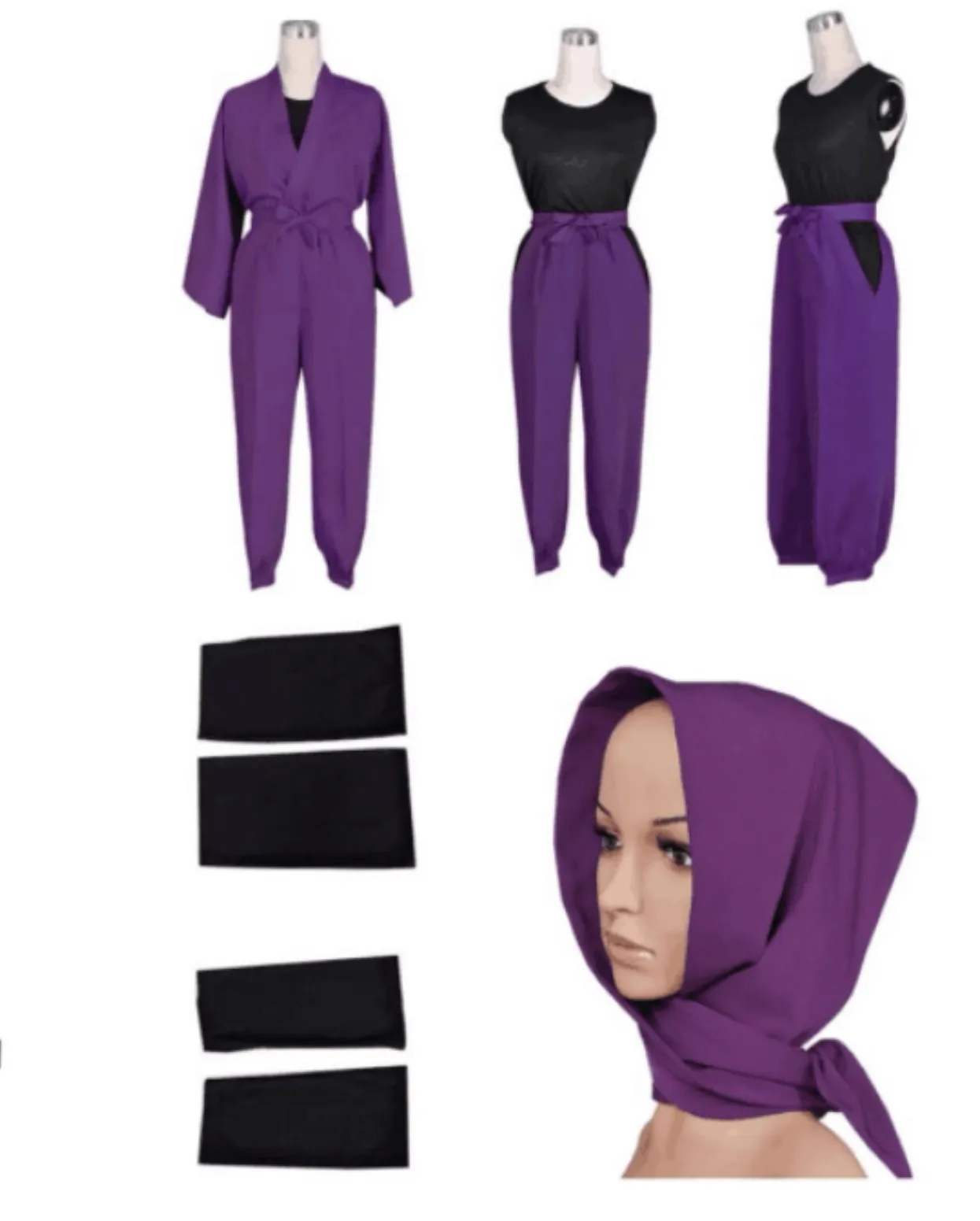 Аниме Ниндзя Нинама Рикичи Ямада Косплей Наоми Костюм Хэллоуин Вечеринка