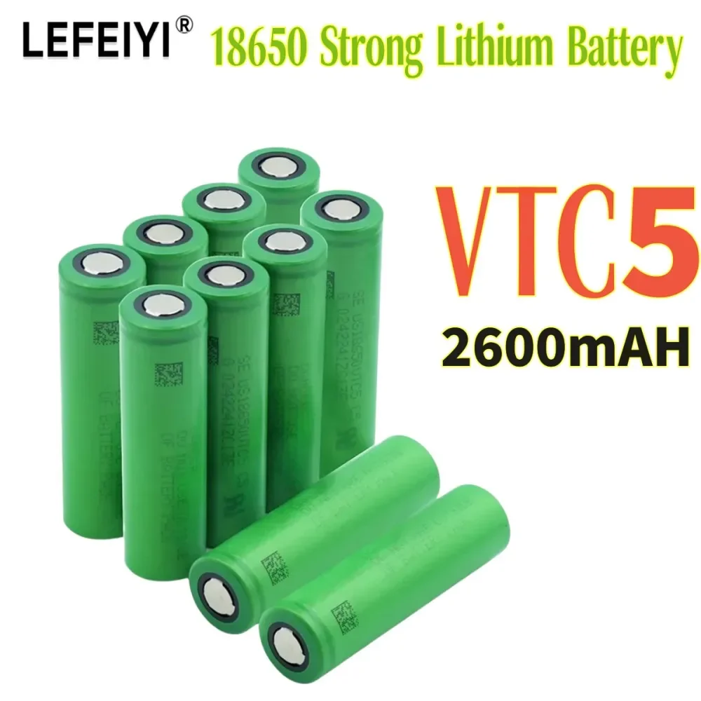 2024 Brand New Original Sony 18650 2600Mah 20A VTC5 3.7V Li-ion Rechargeable Battery