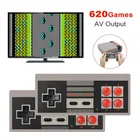 Ретро-консоль для видеоигр, двойной беспроводной геймпад, встроенные классические 620 игр NES, игровой плеер 4K для ТВ, портативная игровая консоль с AV-выходом
