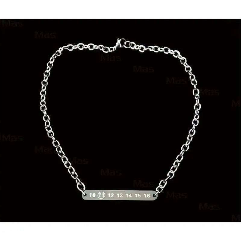 

Fantasy Tibetan Magera Style Autonomous Horizontal Digital Collar Chain S925 Sterling Silver Necklace for Men