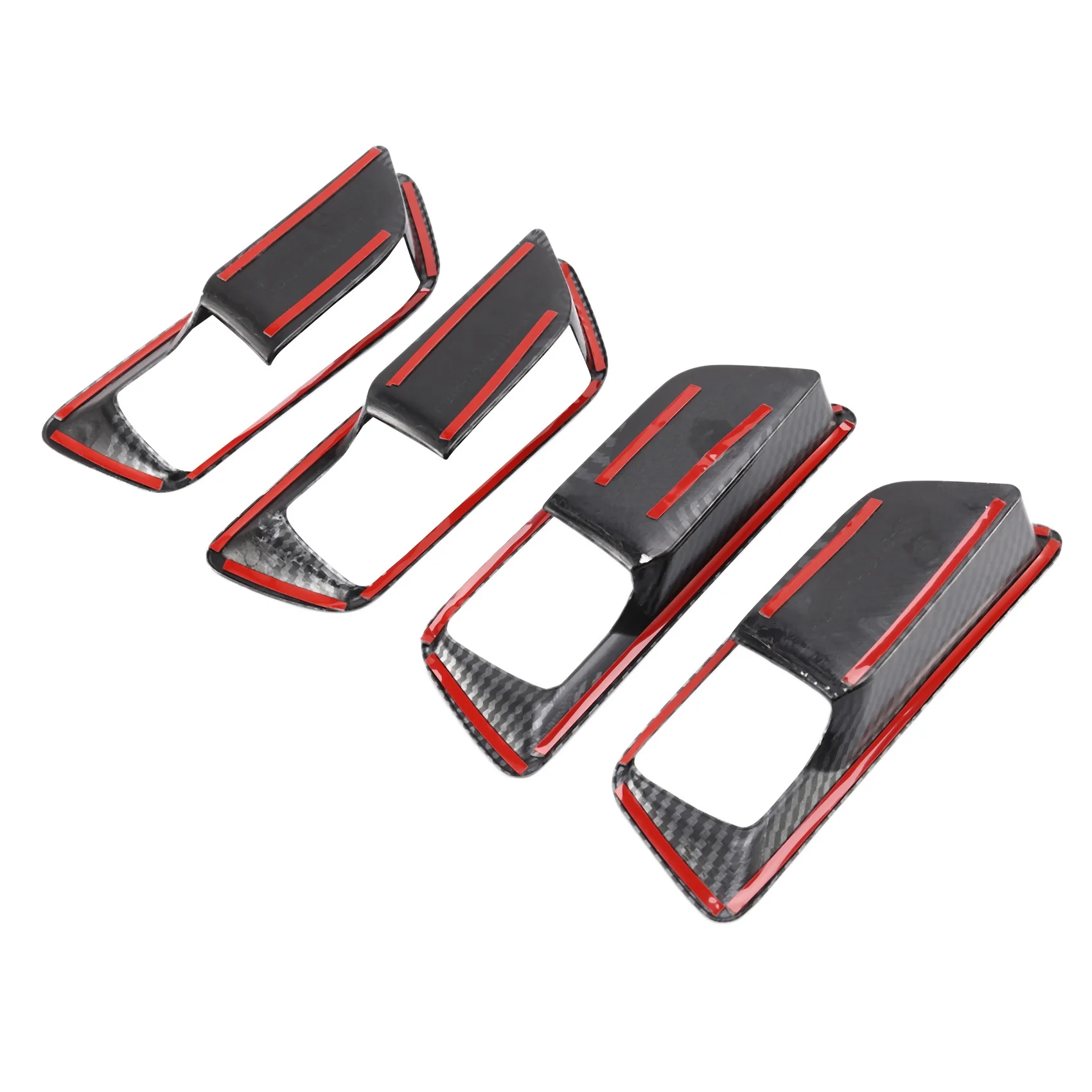 4 шт./партия крышка для автомобильной дверной ручки из углеродного волокна Toyota