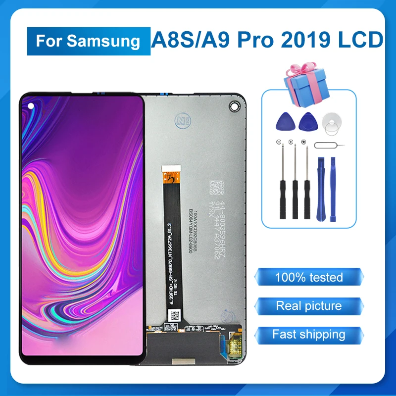 

1Pcs OLED 6.4 Inch For Samsung Galaxy A9 Pro 2019 Lcd A8S Display With Touch Screen Digitizer G8870 G887F Assembly With Tools