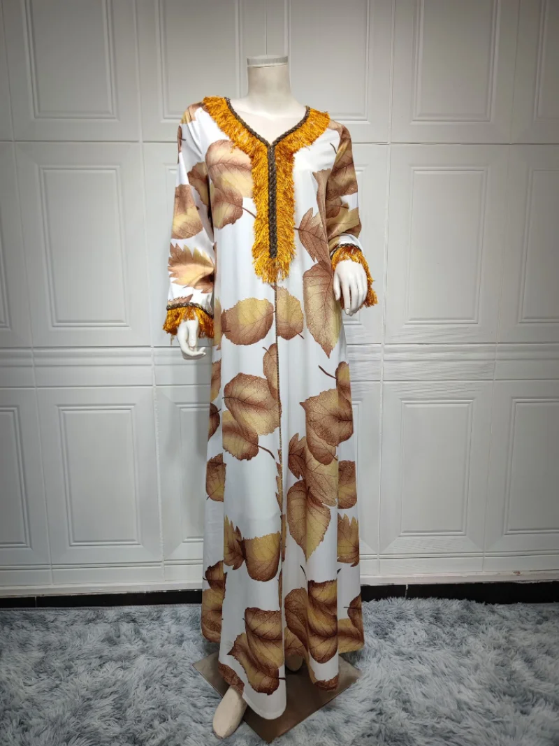 Turkey Muslim Abaya Women Maxi Dress Feather Kimono Elbise Morocco Kaftan Long Party Dresses Ramadan Vestidos Arabic Islamic