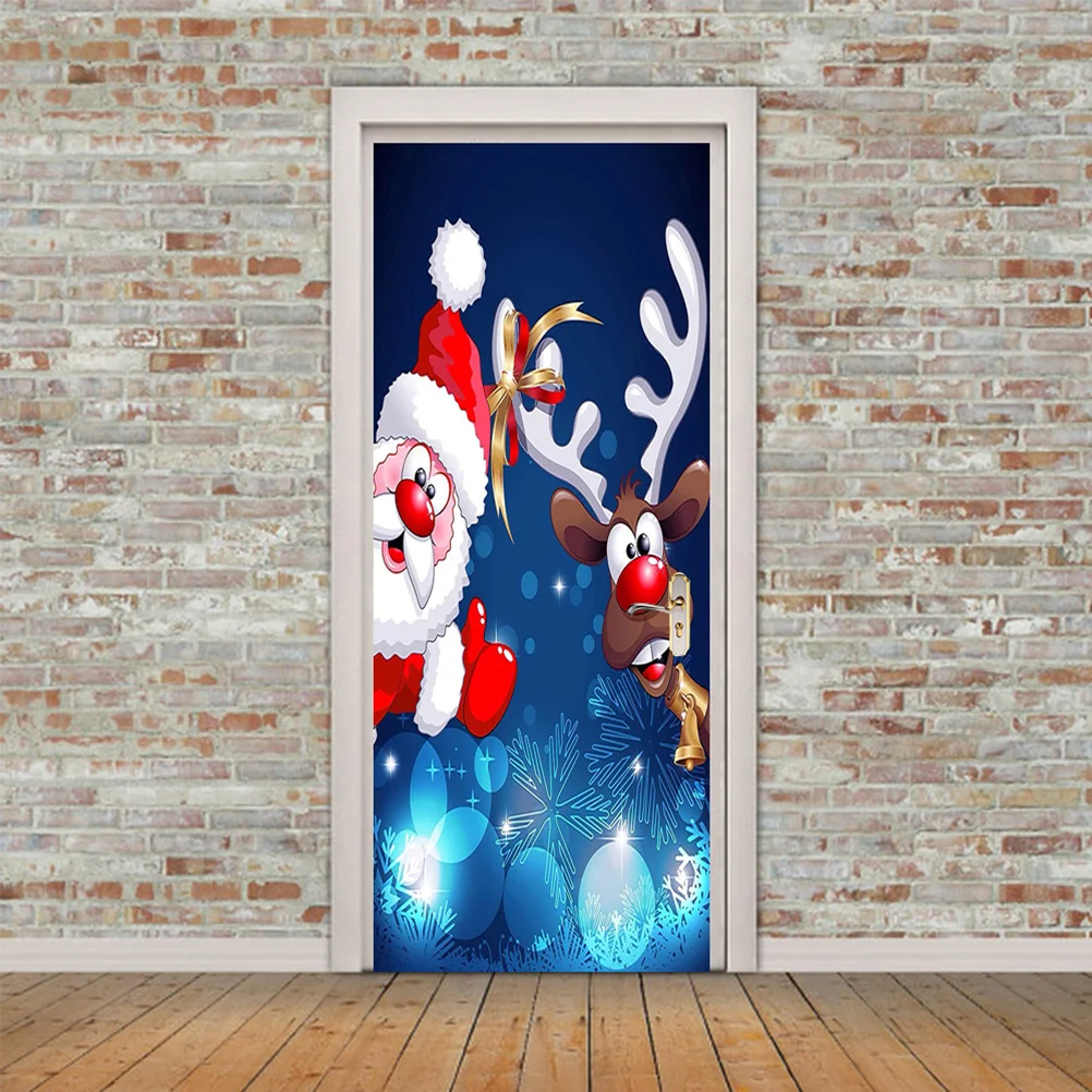 

1Pc Adornment Door Stickers Adhesive Removable Wallpapers for Bedroom Living Room Bathroom