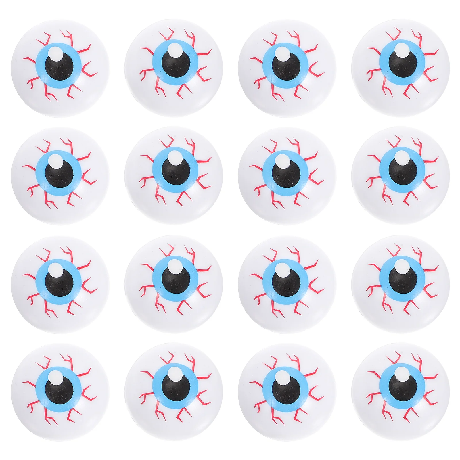 

24 Pcs Decorate Hollow Bouncing Eyeball Child Glow Toys Scary Eyeballs Pp Realistic