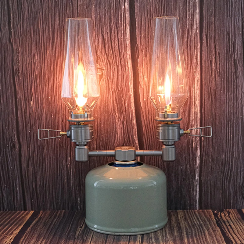 

Туристический газовый светильник, лампа в виде свечи, наружная палатка, фонарь для пешего туризма, кемпинга, рыбалки, модный ретро светильник