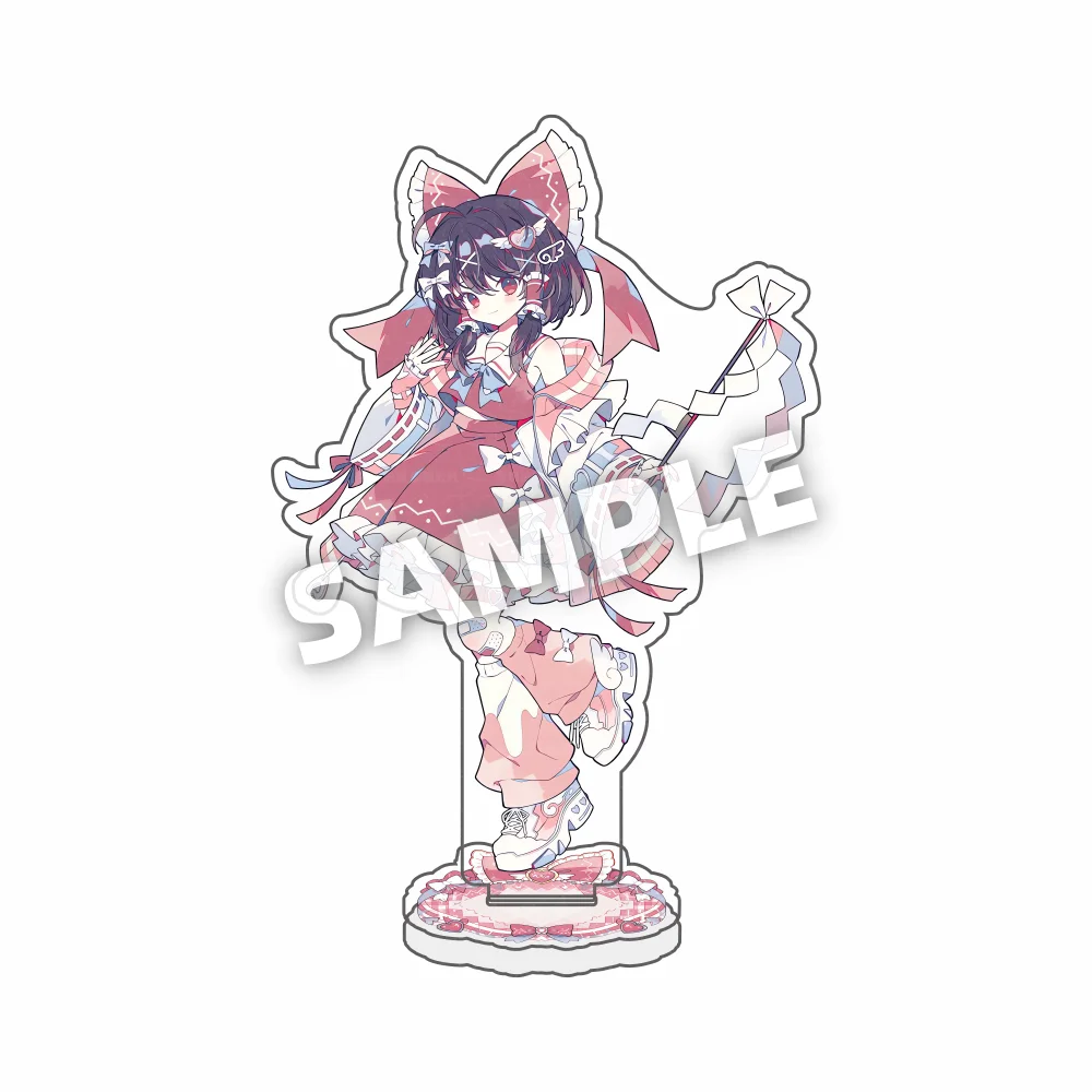 Фото Акриловая модель-брелок по аниме Touhou Project: Хакурей Рейму/Синьгёку/Мима/Конгара, настольное украшение, рождественский подарок №2