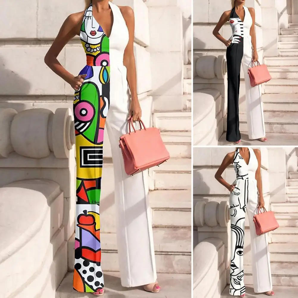 

Пляжный комбинезон, стильный сексуальный комбинезон с открытой спиной и карманами для путешествий