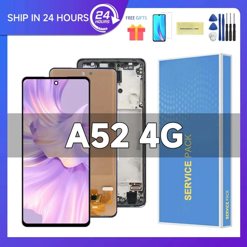 ЖК-дисплей A52 4G для Samsung 6 5 'для AMOLED A525F A525F/DS A525M A525M/DS сенсорный экран дигитайзер в