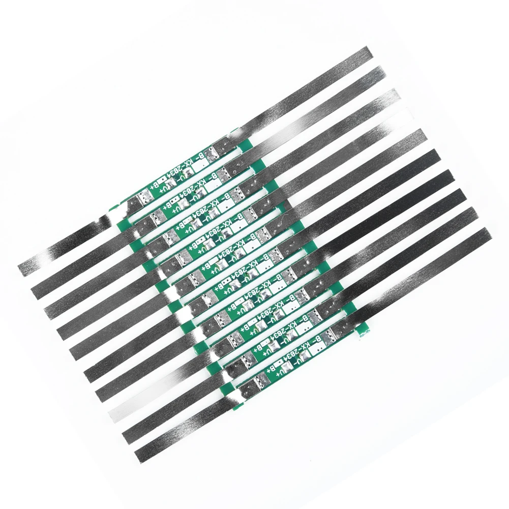 

10 шт. 3A BMS Щит защиты печатной платы для 3,7 V 18650 литий-ионной литиевой батареи с перезаряжаемой переразрядкой и коротким замыканием