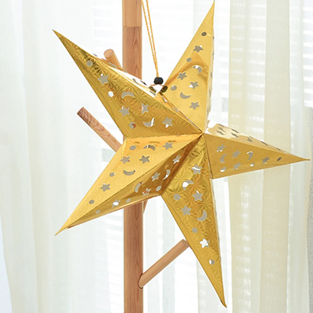 

Star Paper Lantern Hanging Christmas Lampshade Light Lamp Shade Lanterns Stars Decorations Decoration Ceiling 3D Decor Ornament