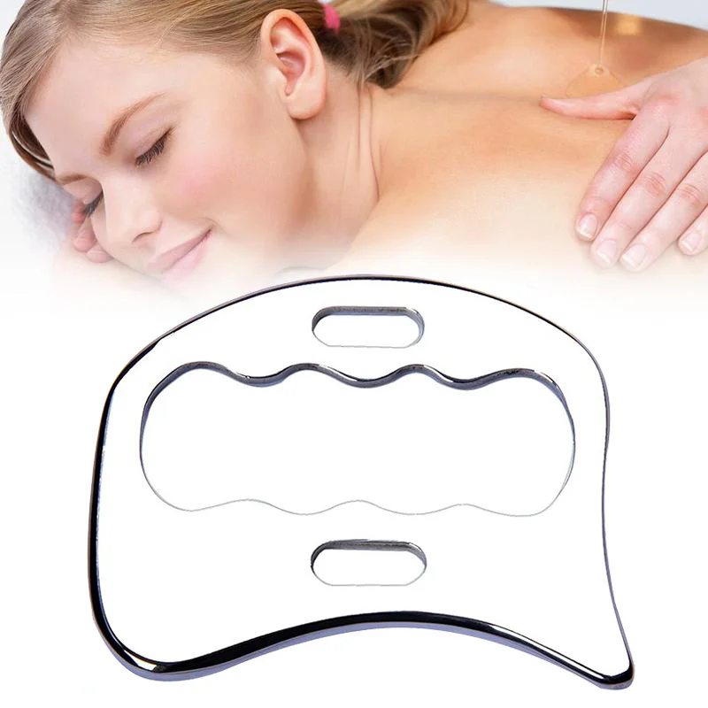 Stainless Steel Gua Sha Scraping Massage Tool Muscle Scraper Soft Tissue Mobilization Physical Therapy Back Legs Arms Shoulder