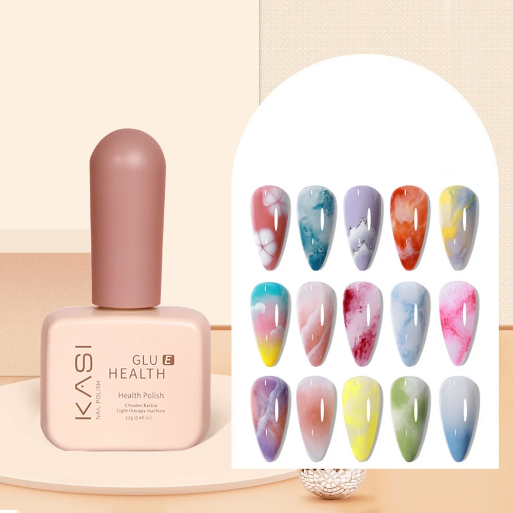 

12ml Gel Nail Art Transparent Blossom Nail Polish Blooming Smook Effect Flower Gel Polish Soak off UV Nail Glue Gel