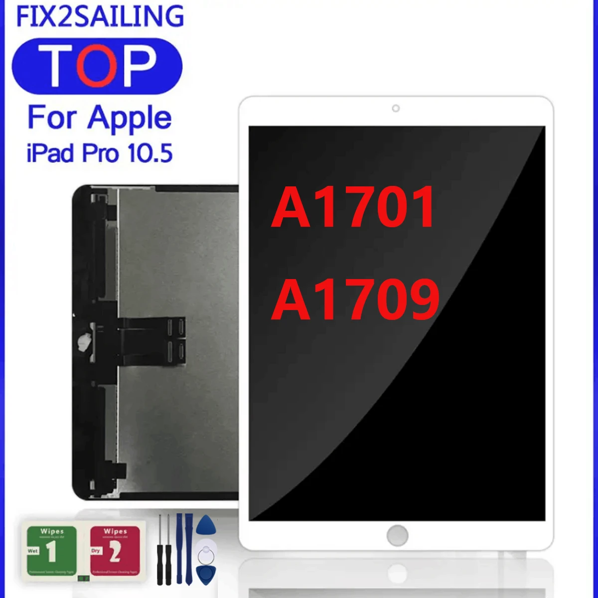 Фото ЖК-дисплей A1701 для Apple iPad Pro 10,5 1-й A1701 A1709 100% новый класс ЖК-дисплей кодирующий преобразователь сенсорного экрана в сборе Замена №1