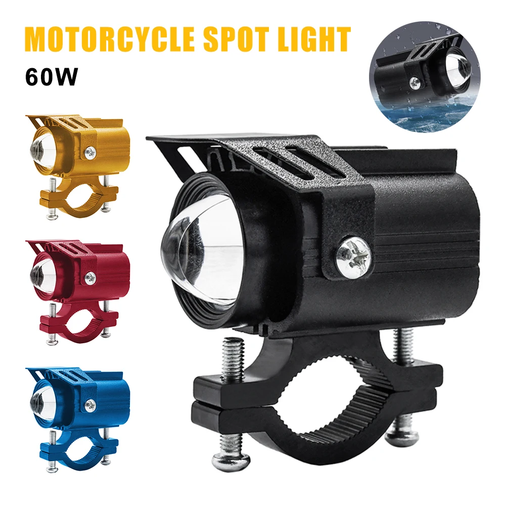 

Motorcycle Spotlight LED Headlights Yellow White 3000k 6000K Auxiliary Faro LED Moto Assemblies Lamp 12V 24V Driving Fog Light