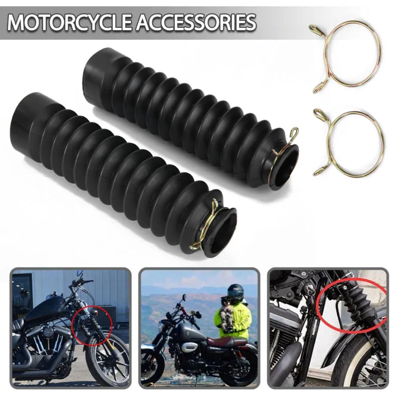 

Durable Rubber Motorcycle Front Fork Cover Accessories Universal Motor-cross Bike Shock Absorber Dust Sleeve