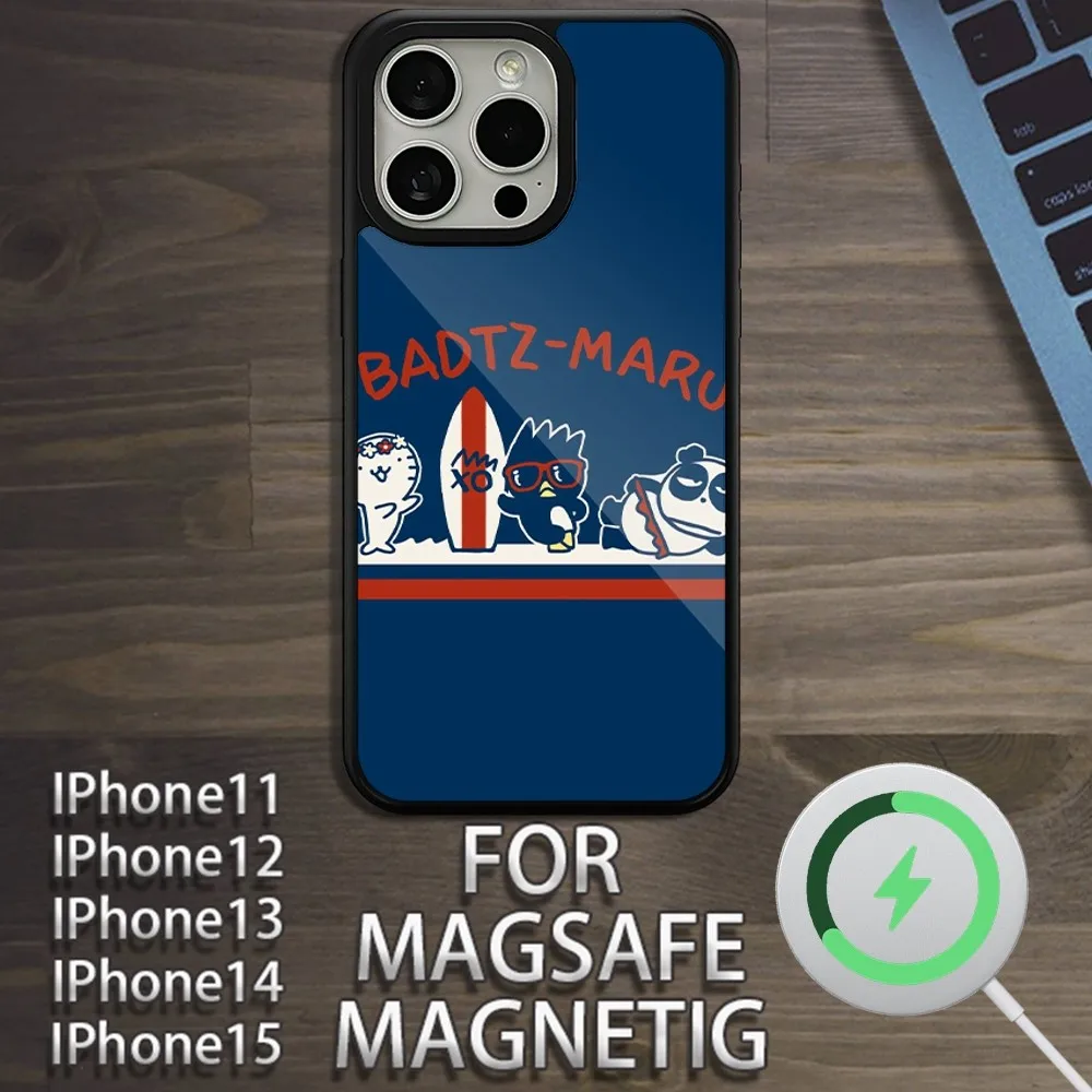 B-Badtz maruS чехол для телефона iPhone 15 14 13 12 11 Pro Max Plus Magsafe Магнитный беспроводной